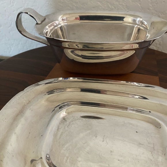 Vintage Reed & Barton 5000 1940’s Mayflower Scalloped Silver Plated Gravy Boat - Picture 12 of 14